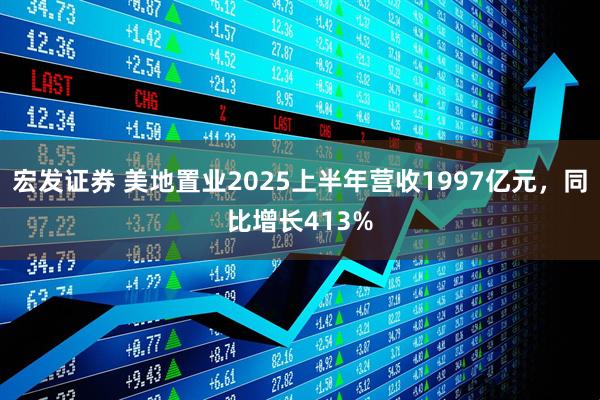 宏发证券 美地置业2025上半年营收1997亿元，同比增长413%