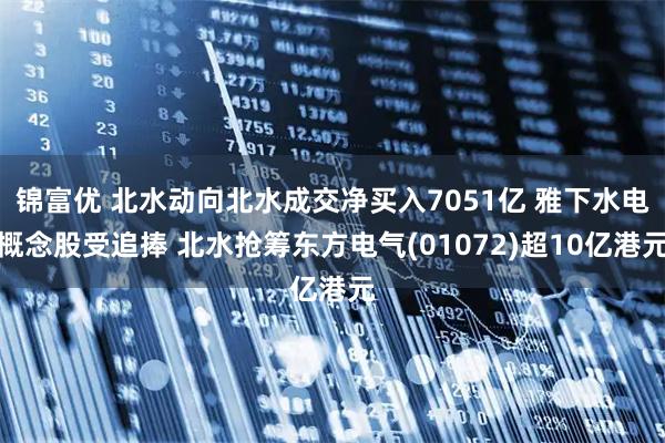 锦富优 北水动向北水成交净买入7051亿 雅下水电概念股受追捧 北水抢筹东方电气(01072)超10亿港元
