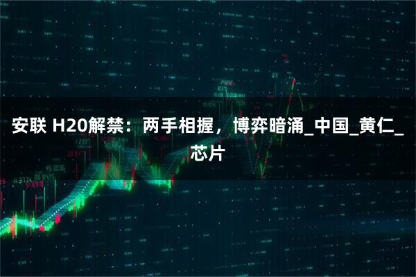 安联 H20解禁：两手相握，博弈暗涌_中国_黄仁_芯片