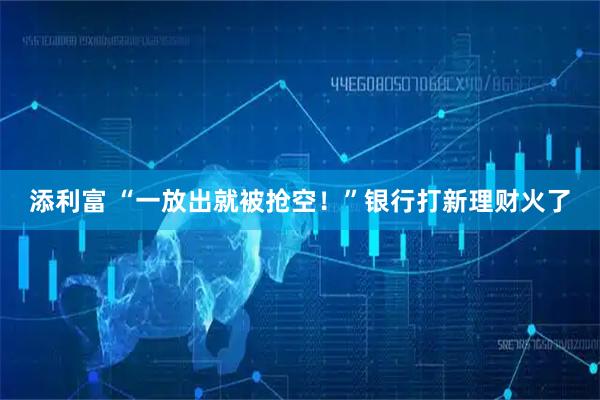 添利富 “一放出就被抢空！”银行打新理财火了
